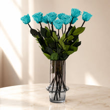 Load image into Gallery viewer, Long Stem Roses | Turquoise Roses