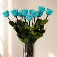 Load image into Gallery viewer, Long Stem Roses | Turquoise Roses