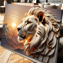 Load image into Gallery viewer, 3D Majestic Lion Wall Art IV