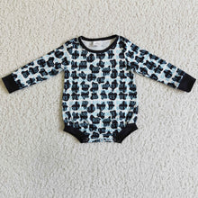 Load image into Gallery viewer, Mama's boy cow print baby kids romper