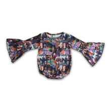 Load image into Gallery viewer, Long sleeve witches baby kids Halloween romper