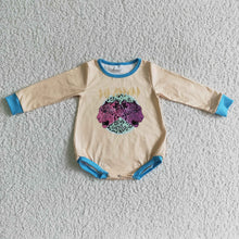 Load image into Gallery viewer, Tiger leopard long sleeve baby kids romper