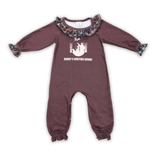 Load image into Gallery viewer, Daddy's hunting buddy brown baby boy romper