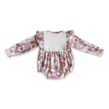Load image into Gallery viewer, Holly jolly babe santa long sleeves baby girls romper