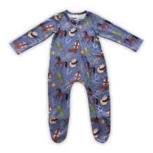 Load image into Gallery viewer, Boots horse hats kids baby footed zipper coverall