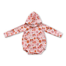 Load image into Gallery viewer, Floral skull long sleeves baby kids Halloween romper