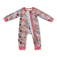 Load image into Gallery viewer, Ho ho ho smile Merry Christmas zipper baby girls romper