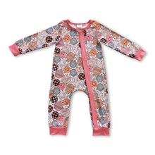 Load image into Gallery viewer, Ho ho ho smile Merry Christmas zipper baby girls romper