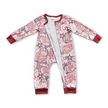 Load image into Gallery viewer, Future cowgirl long sleeves zipper baby girls romper
