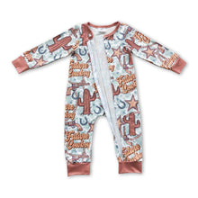 Load image into Gallery viewer, Future cowboy long sleeves zipper baby boy romper
