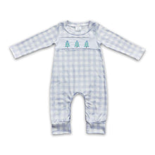 Load image into Gallery viewer, Plaid Christmas tree baby boy romper