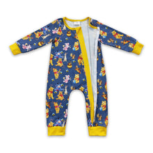 Load image into Gallery viewer, Bear long sleeves baby kids zipper romper