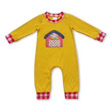 Load image into Gallery viewer, Chicken farm long sleeves ruffle baby boy romper