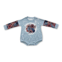 Load image into Gallery viewer, Floral long sleeves baby girls fall romper