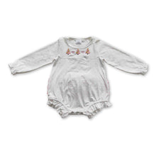 Load image into Gallery viewer, Christmas tree polka dots baby girls romper