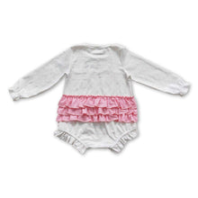 Load image into Gallery viewer, Christmas tree polka dots baby girls romper