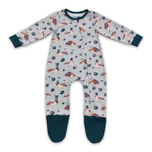 Load image into Gallery viewer, Duck long sleeves zipper baby kids hunting romper