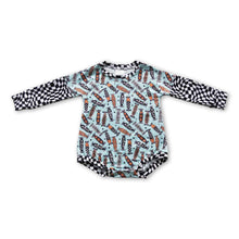Load image into Gallery viewer, Plaid smile plaid skateboard baby boy romper