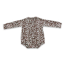 Load image into Gallery viewer, Pink leopard long sleeves party baby girls romepr