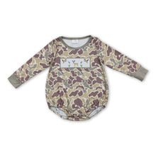 Load image into Gallery viewer, Duck deer camo long sleeves baby boy romper