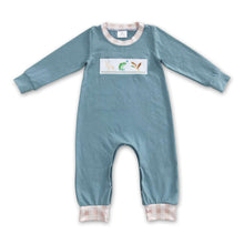 Load image into Gallery viewer, Deer fish duck long sleeves baby boy hunting romper