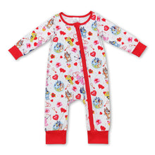 Load image into Gallery viewer, Red Heart dog long sleeves baby girls valentine's romper