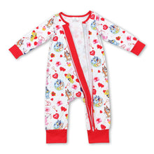 Load image into Gallery viewer, Red Heart dog long sleeves baby girls valentine's romper