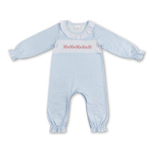 Load image into Gallery viewer, Long sleeves stripe bow baby girls fall romper