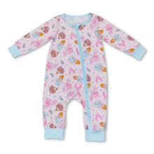 Load image into Gallery viewer, Long sleeves princess castle carriage baby zipper romper