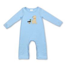 Load image into Gallery viewer, Long sleeves dog duck baby boys hunting romper