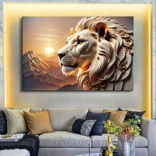 Load image into Gallery viewer, 3D Majestic Lion Wall Art IV