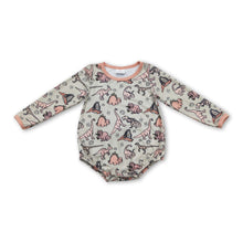 Load image into Gallery viewer, Long sleeves dinosaur baby boys romper