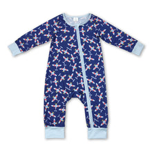 Load image into Gallery viewer, Long sleeves air plane baby boy romper