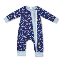 Load image into Gallery viewer, Long sleeves air plane baby boy romper