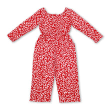 Load image into Gallery viewer, Long sleeves leopard pockets baby girls jumpsuit