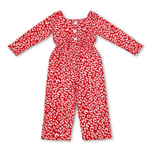 Load image into Gallery viewer, Long sleeves leopard pockets baby girls jumpsuit
