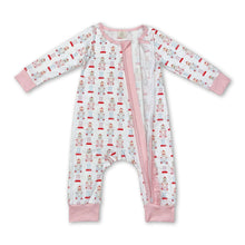 Load image into Gallery viewer, Pink king ballet baby girls Christmas romper