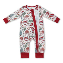 Load image into Gallery viewer, Santa cactus Christmas tree baby boys zipper romper