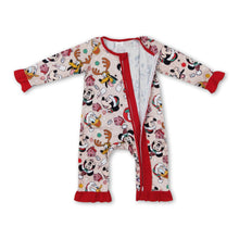 Load image into Gallery viewer, Duck mouse deer baby girls Christmas zipper romper