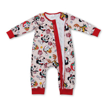Load image into Gallery viewer, Duck mouse deer baby boys Christmas zipper romper