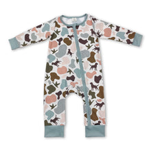 Load image into Gallery viewer, Dog duck camo long sleeves baby girl boy zipper romper