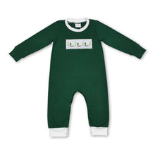 Load image into Gallery viewer, Green long sleeves duck baby boy hunting romper