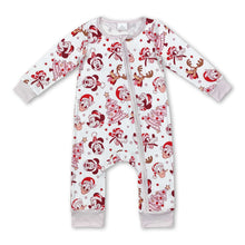 Load image into Gallery viewer, Long sleeves Christmas tree mouse baby girls zipper romper