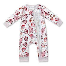 Load image into Gallery viewer, Long sleeves Christmas tree mouse baby girls zipper romper