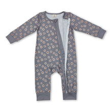 Load image into Gallery viewer, Long sleeves daisy baby girls zipper sleeper