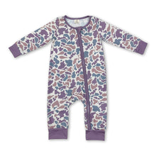 Load image into Gallery viewer, Long sleeves camo print baby kids zipper sleeper