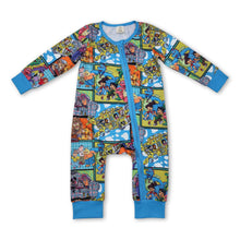 Load image into Gallery viewer, Long sleeves dinosaur bear baby kids zipper romper