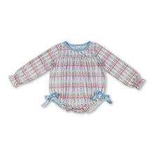 Load image into Gallery viewer, Long sleeves ballet bow baby girls Christmas romper