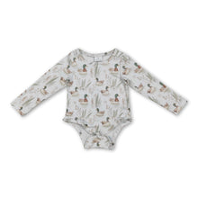 Load image into Gallery viewer, Long sleeves duck print baby boy fall romper