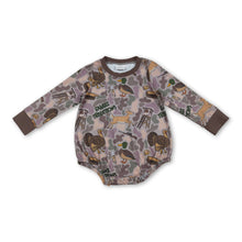 Load image into Gallery viewer, Long sleeves camo duck dog hunting baby boy romper